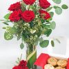 Roses With Valentine Cookies Diamond Painting