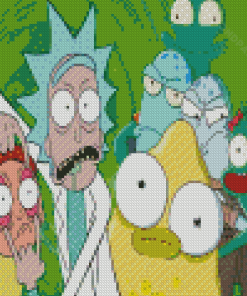 Rick And Morty Solar Opposites Diamond Painting