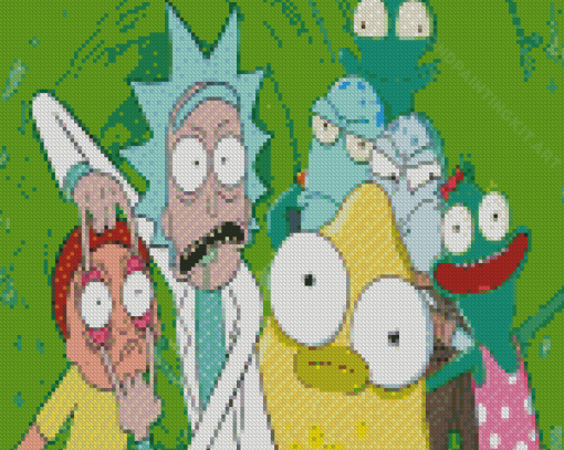 Rick And Morty Solar Opposites Diamond Painting