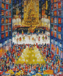 Rockefeller Center Christmas Tree Diamond Painting