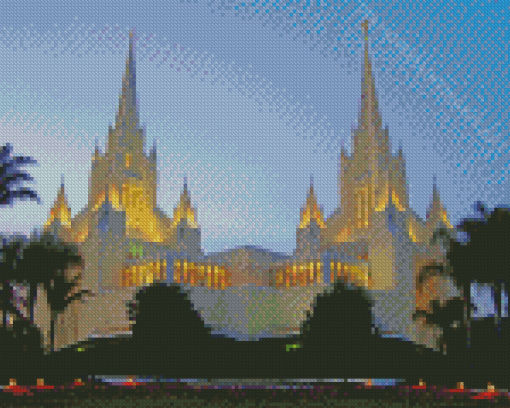 San Diego Temple Diamond Painting