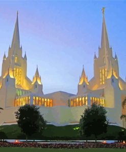 San Diego Temple Diamond Painting