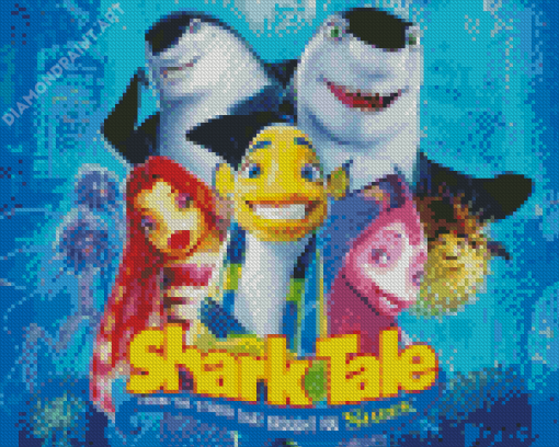 Shark Tale Poster Diamond Painting