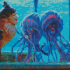 Shark Tale Characters Art Diamond Painting