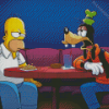 Simpson And Goofy Diamond Painting