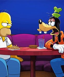 Simpson And Goofy Diamond Painting