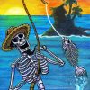 Skull Fishing In Hawaii Diamond Painting