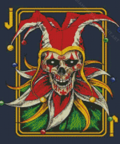 Skull Joker Card Diamond Painting