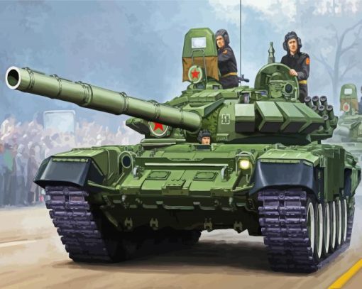 Soldier In Tank Diamond Painting