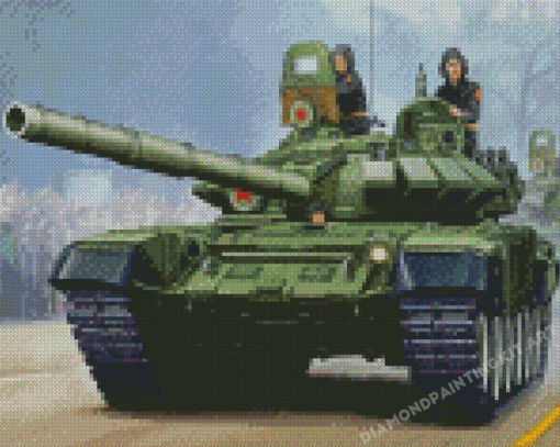 Soldier In Tank Diamond Painting