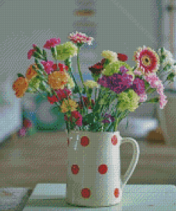 Flowers In Water Jug Diamond Painting