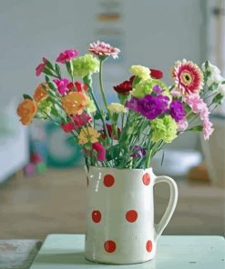 Flowers In Water Jug Diamond Painting