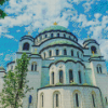 St Sava Church In Belgrade Diamond Painting