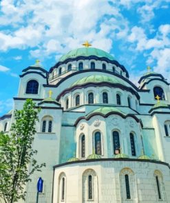 St Sava Church In Belgrade Diamond Painting