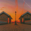 Sunrise At Penarth Pier Diamond Painting