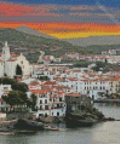 Sunset At Cadaques Diamond Painting