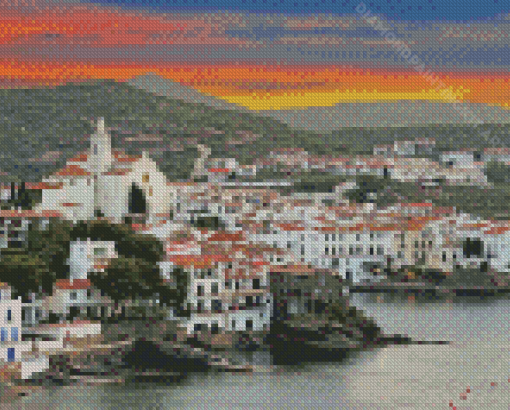 Sunset At Cadaques Diamond Painting