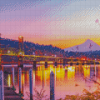 Sunset At Hood River Oregon Diamond Painting