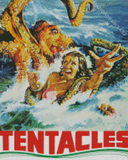 Tentacles Movie Poster Diamond Painting