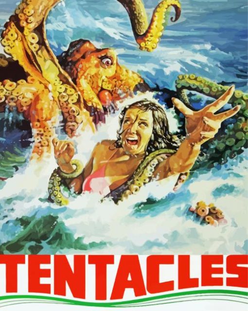 Tentacles Movie Poster Diamond Painting