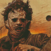 Texas Chainsaw Massacre Leather Face Diamond Painting