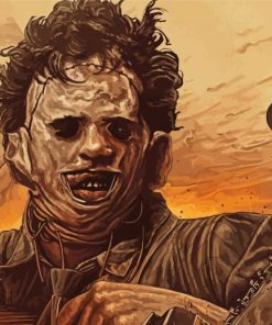 Texas Chainsaw Massacre Leather Face Diamond Painting