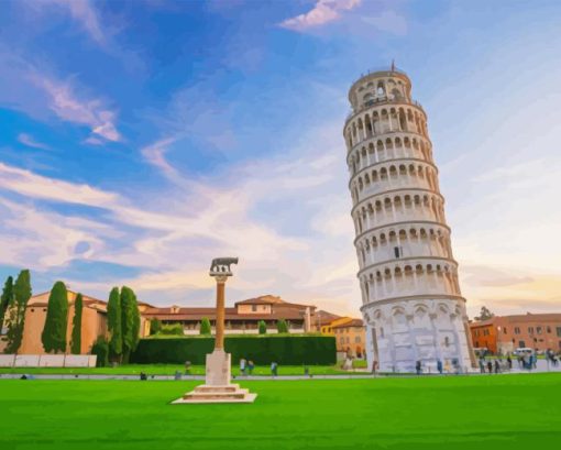 The Leaning Tower Of Pisa Diamond Painting