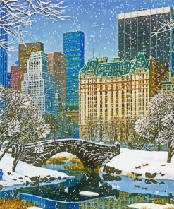 US New York In Winter Diamond Painting