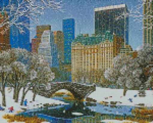 US New York In Winter Diamond Painting