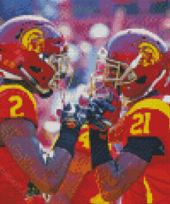 USC Trojans Football Team Diamond Painting