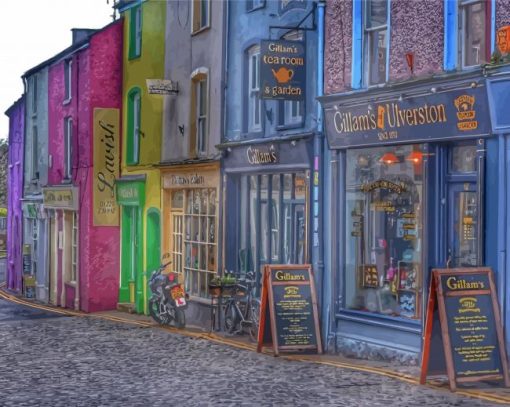 Ulverston Alley Buildings Diamond Painting