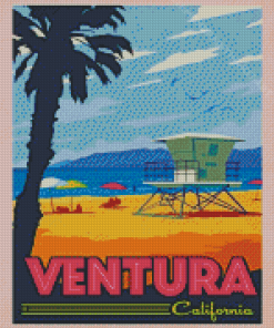 Venture City California Poster Diamond Painting