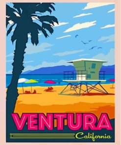 Venture City California Poster Diamond Painting