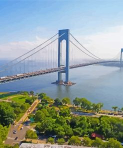 Verrazzano Narrows Bridge Diamond Painting