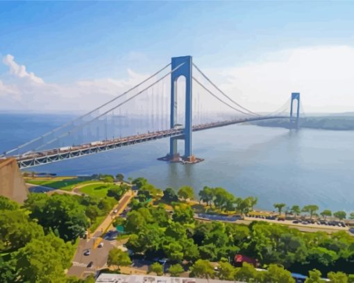 Verrazzano Narrows Bridge Diamond Painting