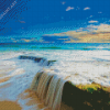 Waterfall Beach Scenery Diamond Painting