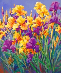 Purple Bearded Iris Diamond Painting