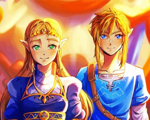 Zelda And Link Diamond Painting