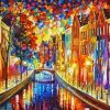 Abstract Amsterdam Canal Diamond painting