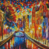 Abstract Amsterdam Canal Diamond painting