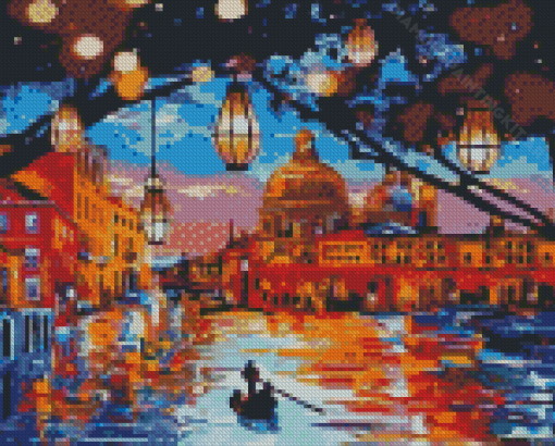 Abstract Lights Venice Diamond Painting