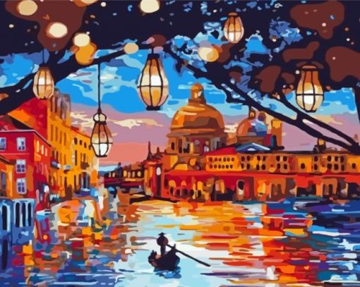 Abstract Lights Venice Diamond Painting