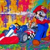 Abstract Mario Kart Diamond Painting