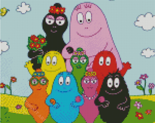 Aesthetic Barbapapa Art Diamond Painting