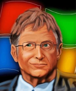 Aesthetic Bill Gates Art Diamond Painting