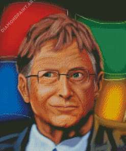 Aesthetic Bill Gates Art Diamond Painting