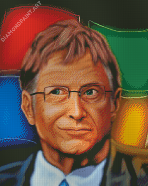 Aesthetic Bill Gates Art Diamond Painting