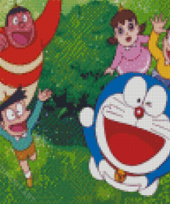 Aesthetic Doraemon Diamond Painting