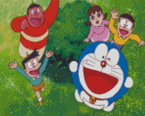 Aesthetic Doraemon Diamond Painting