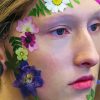 Aesthetic Face With Flowers Diamond Painting